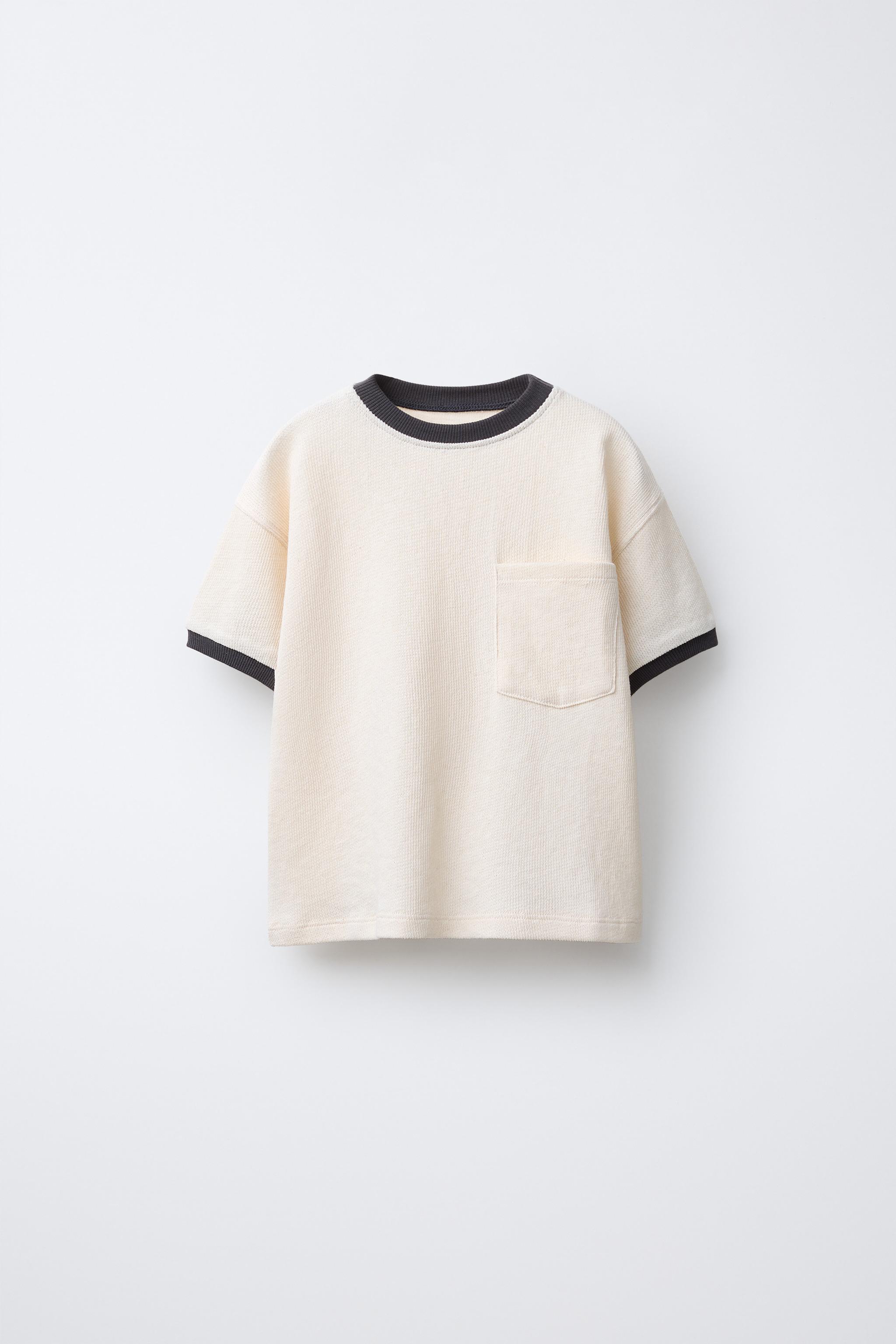 RIBBED POCKET T-SHIRT